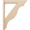 Ekena Millwork 6-in W x 34-in D x 42-in H Funston Trad Rough Cedar Woodgrain TimberThane Outlooker, Primed Tan OUTUR060X34X42FST04RCPR - alternate 4